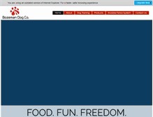 Tablet Screenshot of bozemandogco.com
